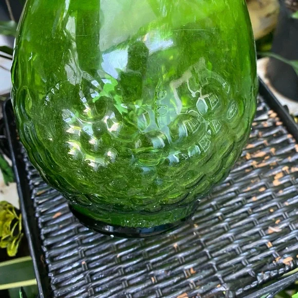 VTG SPANADA Rare Green Half Gallon Empty Wine Bottle With Cover & Label - Picture 3 of 7